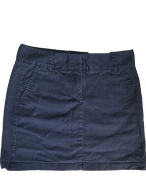 Vineyard Vines Womens DayBoat Skirt Navy Blue Size 4 Whale Logo Mini Preppy